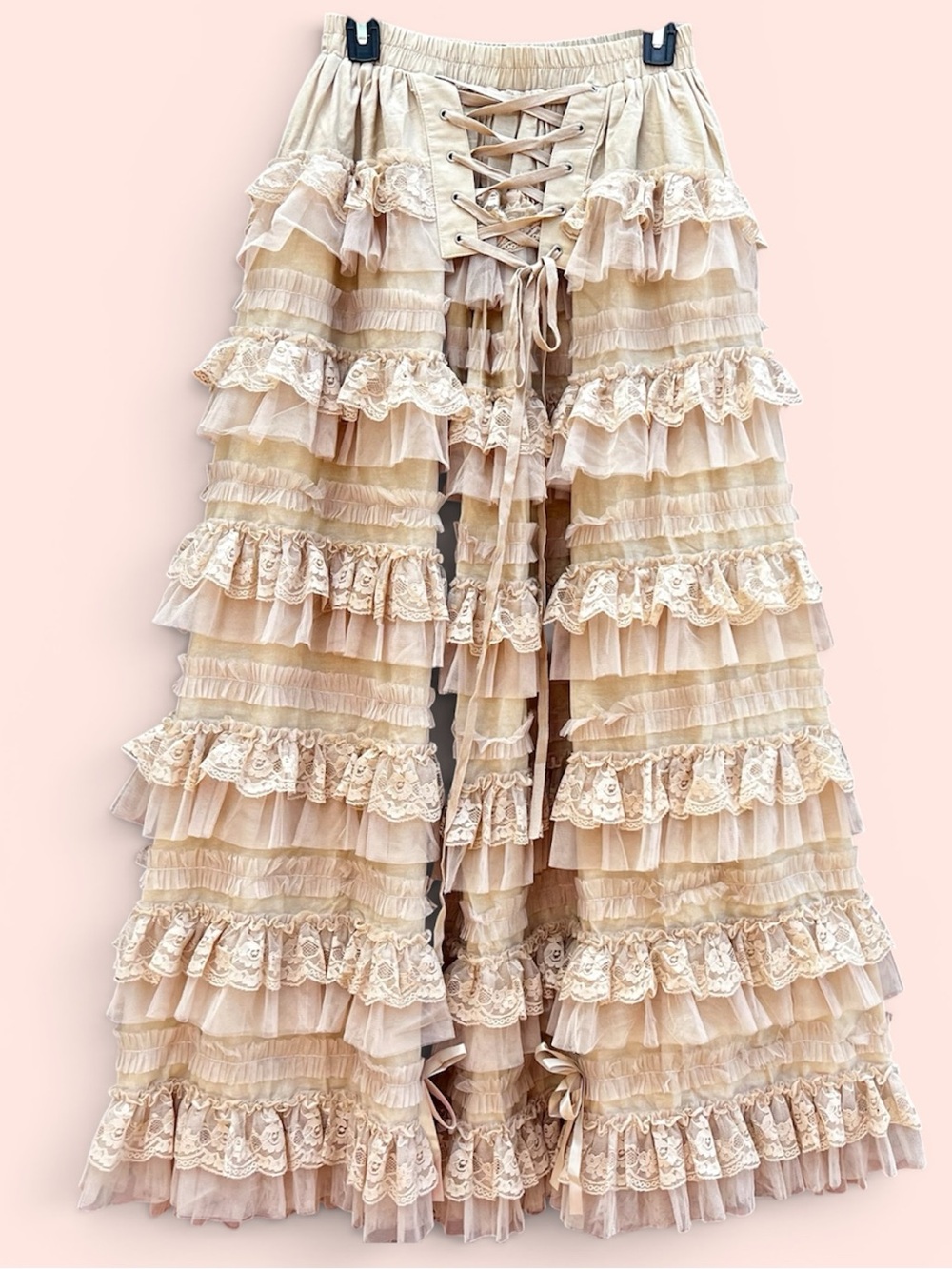 NWT Jaded Gypsy Tiered Victorian Romance Maxi Corset Skirt